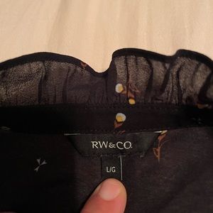 Rw&co flower blouse